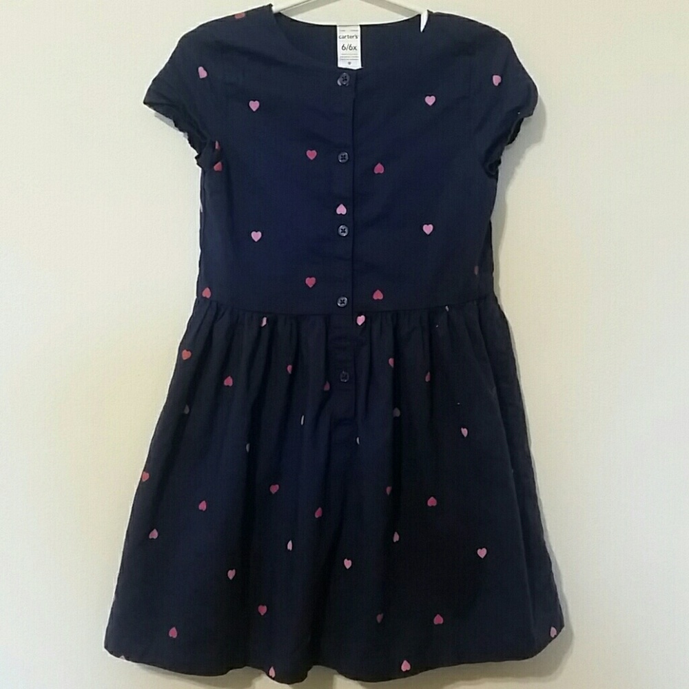 Carter's 6x Navy Blue Heart Dress.
